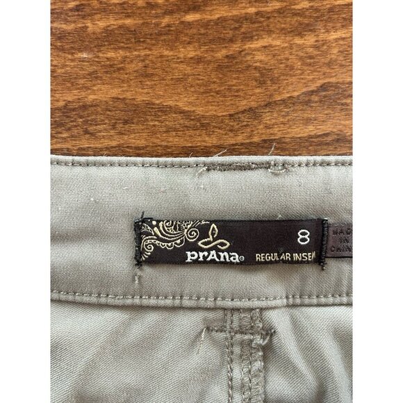 prAna - Women's Convertible Cargo Pants Dark Tan Size 8 Nylon Adjustable - Picture 6 of 8